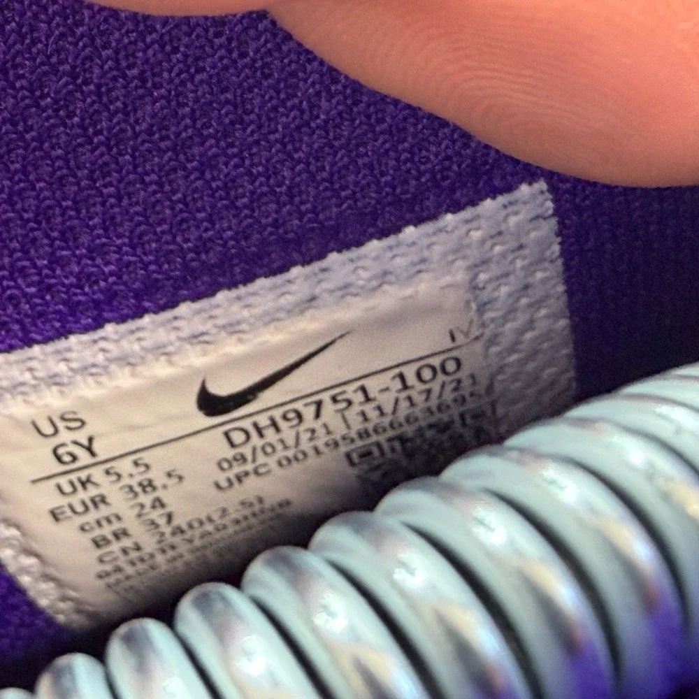 Size 6Y Nike Dunk High Electro Purple Midnight Navy Boys Sneakers DH9751-100